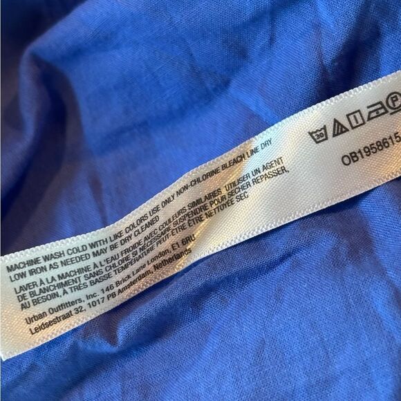 Nwt Free People Somewhere Sunny Drop-Waist Maxi Dress Baja Blue - Picture 6 of 9